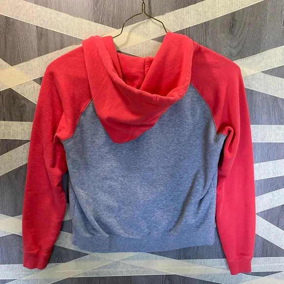 Nike Full Zip Hoodie Juniors Sz Medium Peach/Gray - Picture 2 of 4